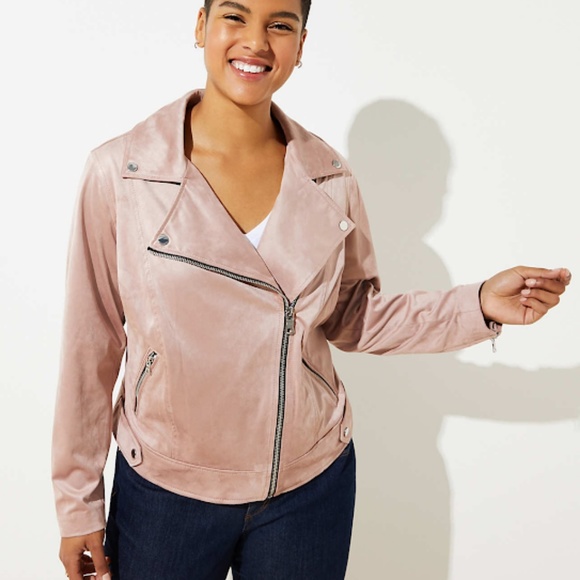 Faux Suede Moto Jacket Nwtfirm 
